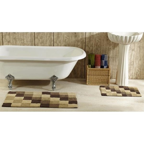 Better Trends Better Trends 2PC2440BR Tiles Bathrug; Brown - 24 x 40 in. 2 Pieces 2PC2440BR